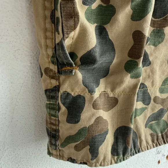Vintage 70s SafTBak Duck Camo Hunting Jacket Men L Frog Skin Corduroy Field Coat - Picture 6 of 12